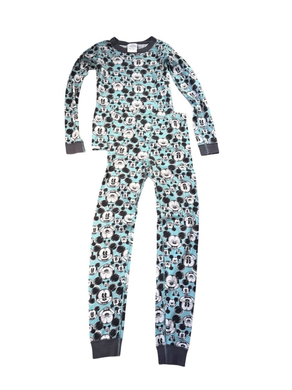 Disney By Hanna Andersson Mickey Mouse Organic Cotton Pajama Set Size 12